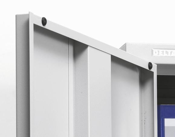 Metalen kast - H: 228 cm x Br: 92 cm x D: 42 cm