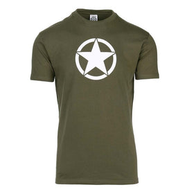 Groene T-shirt met witte ster
