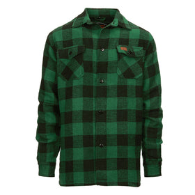 Houthakkershemd zwart/groen