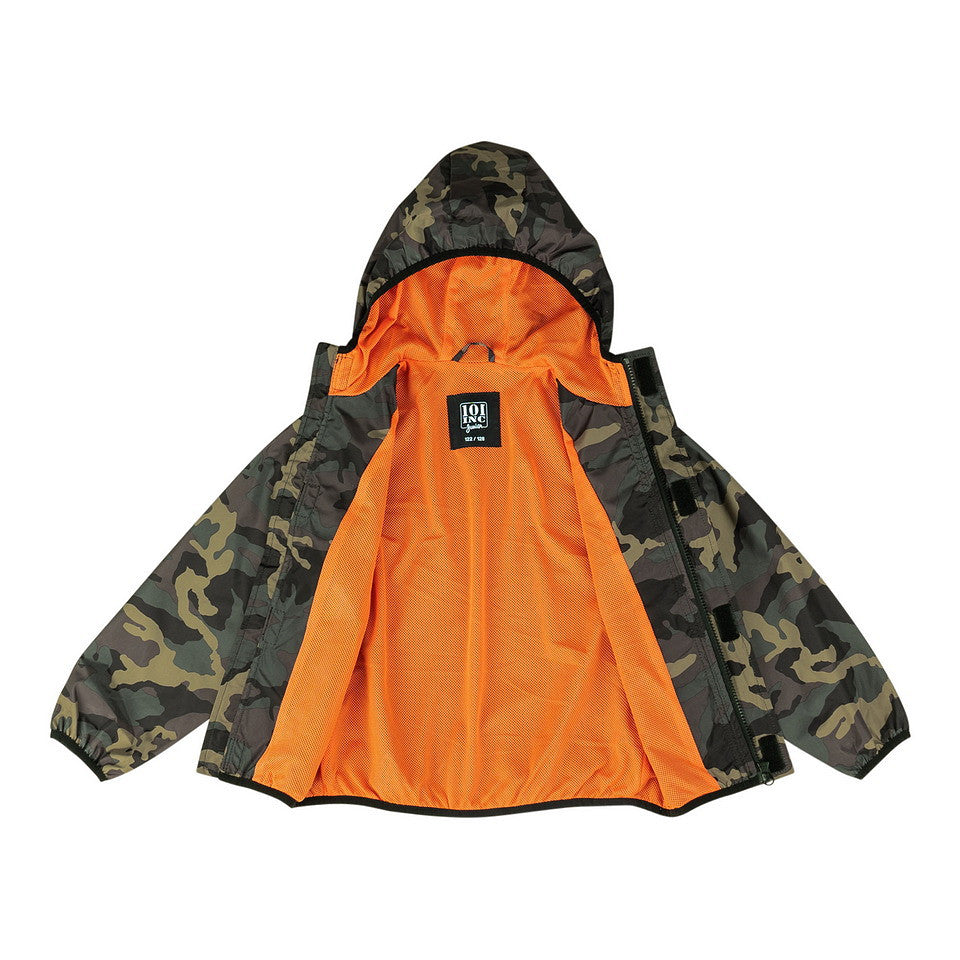 Kinder regenjas camouflage