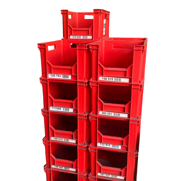 Tweedehandse stapelbak- picking bakken