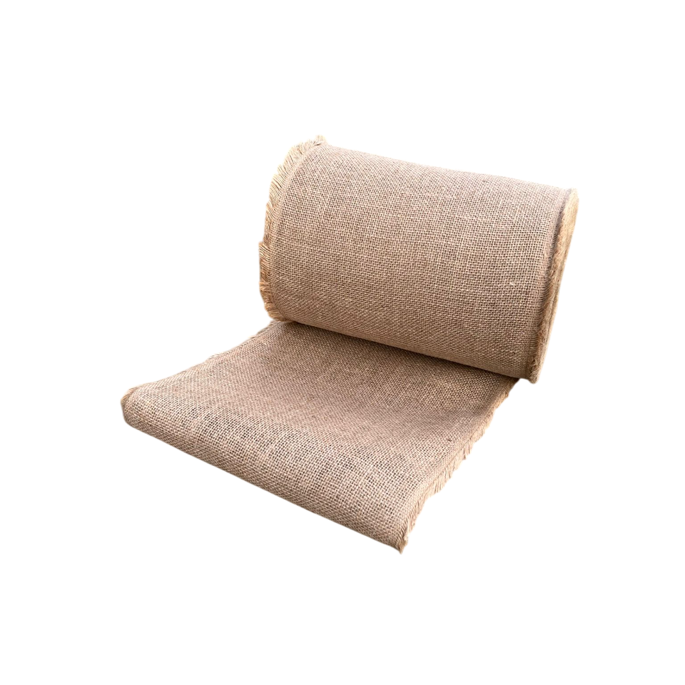 Jongeneel Verpakkingen. Rol jute lint 50 mm 20 mtr naturel