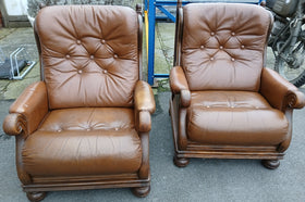 Zetel in leder