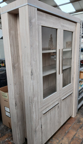 Houten vitrine kast