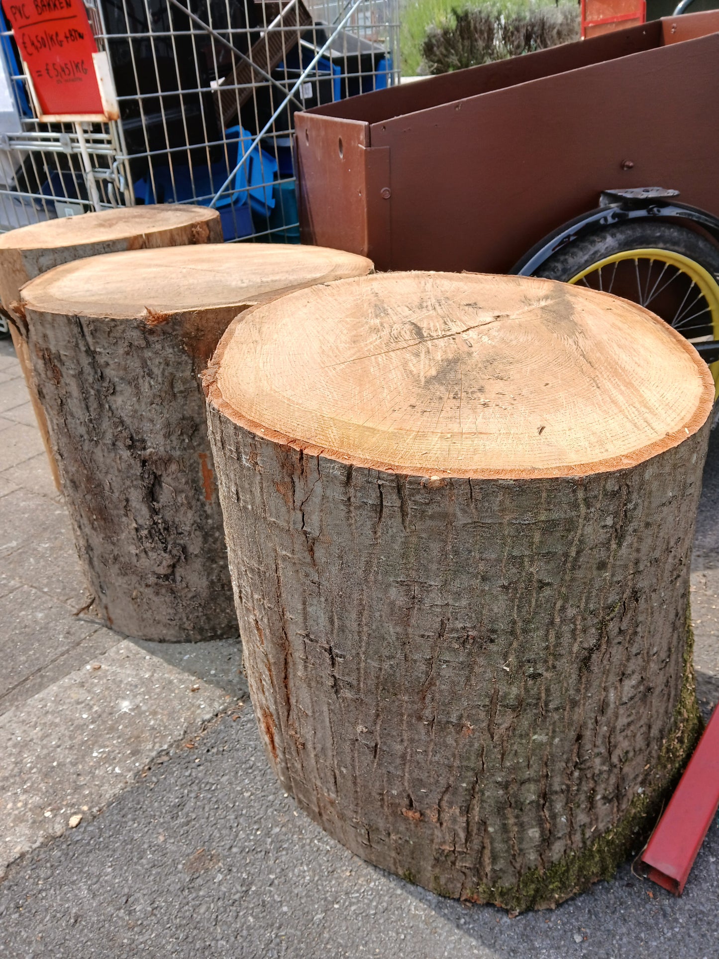 Hout blokken, nagel blokken, kapblokken