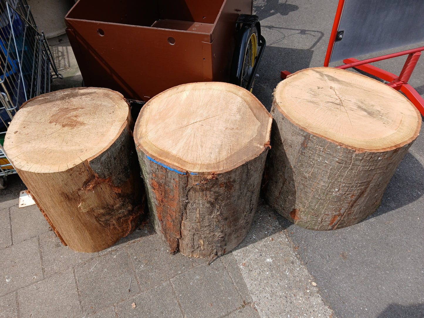 Hout blokken, nagel blokken, kapblokken