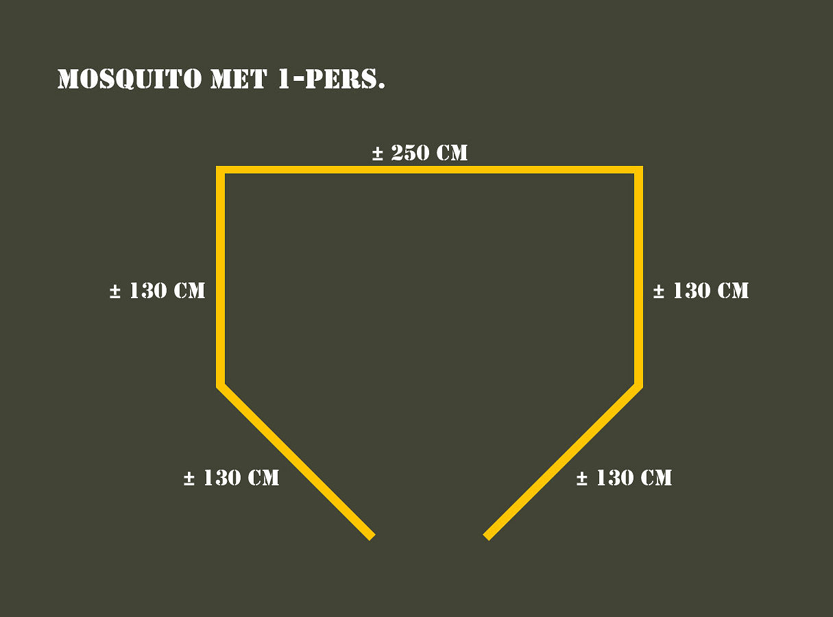 Muskietnet 1-persoons groen