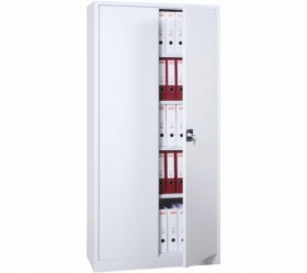 Metalen kast - H: 180 cm x Br: 80 cm x D: 38 cm