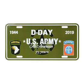 Nummerplaat D-Day U.S. Army