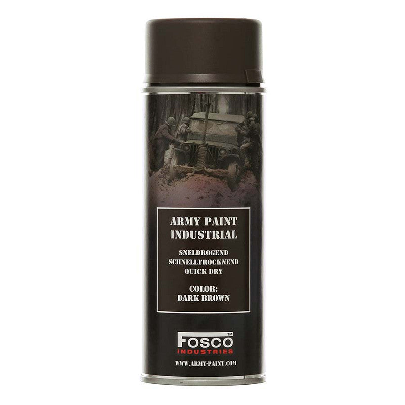 Spuitbus legerverf: DARK BROWN