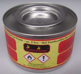 Bain-Marie/warmhoudtoestel, Afmetingen: brandpasta-gel blikje (ethanol)