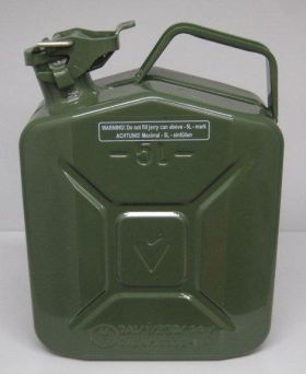 Brandstof jerrycan in metaal