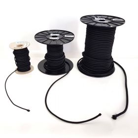 Zwarte elastiek per meter