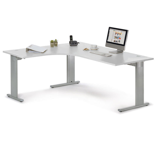 Hoekbureau Basic M met vaste hoogte