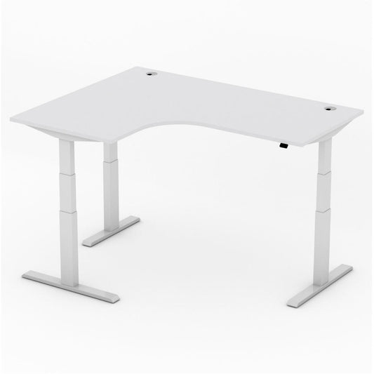 Elektrisch hoogte verstelbare zit-sta hoekbureau linkszijdig COMFORT