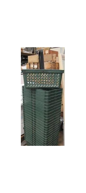 Groene PVC winkelmanden