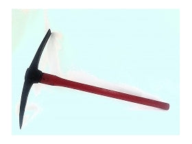 Houweel met rode steel