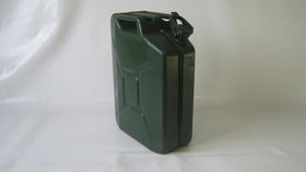 Metalen tweedehandse jerrycan