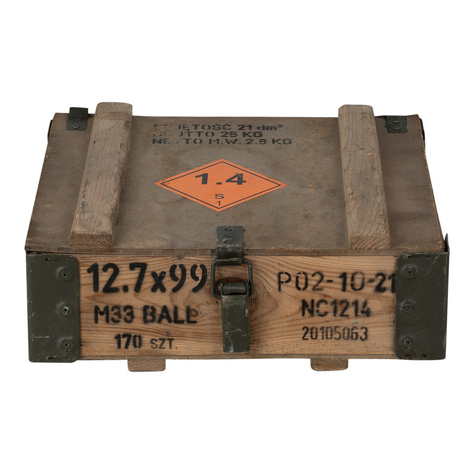 Houten legerkist 40 x 36 x 15 cm