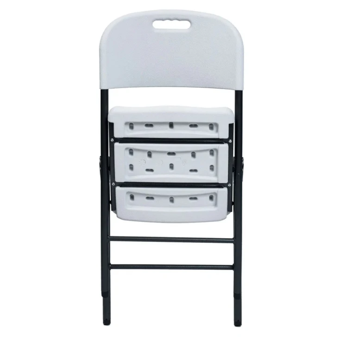 Plooistoel in witte kunststof
