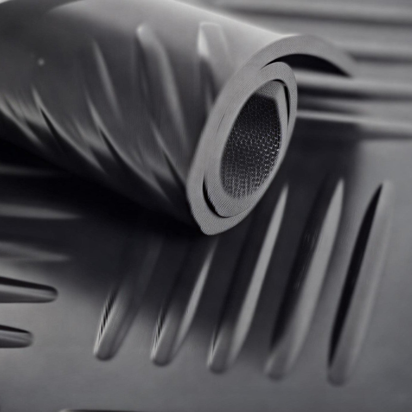 Checker rubber (traanplaat) per lopende meter