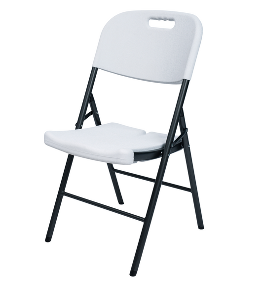 Plooistoel in witte kunststof