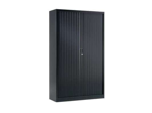 Roldeurkast antraciet - H: 1,98 m x Br: 1,20 m x D: 0,45 m (model vinco)