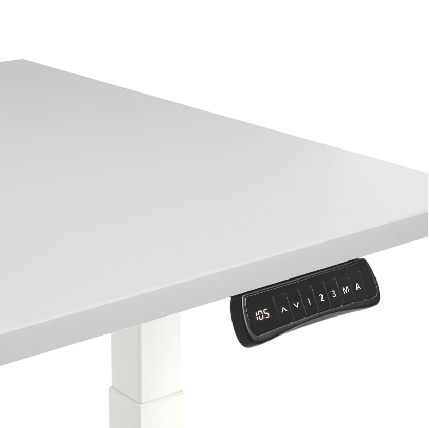 Elektrisch hoogte verstelbare zit-sta bureau FLEX MODUL, met onderstel wit