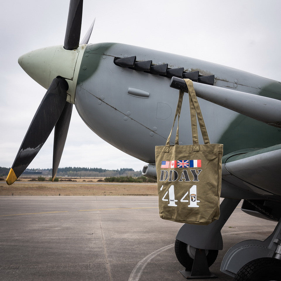 Canvas draagtas D-Day 80 vlaggen