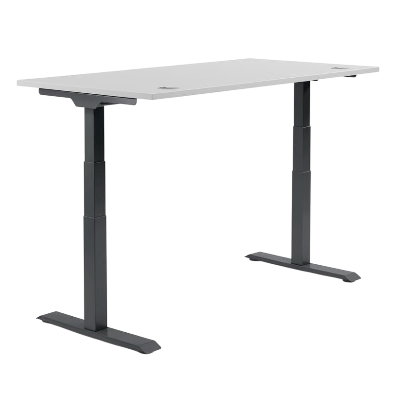 Elektrisch hoogte verstelbare zit-sta bureau FLEX MODUL, met onderstel zwart