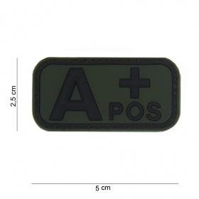 A+ embleem 3D PVC groen