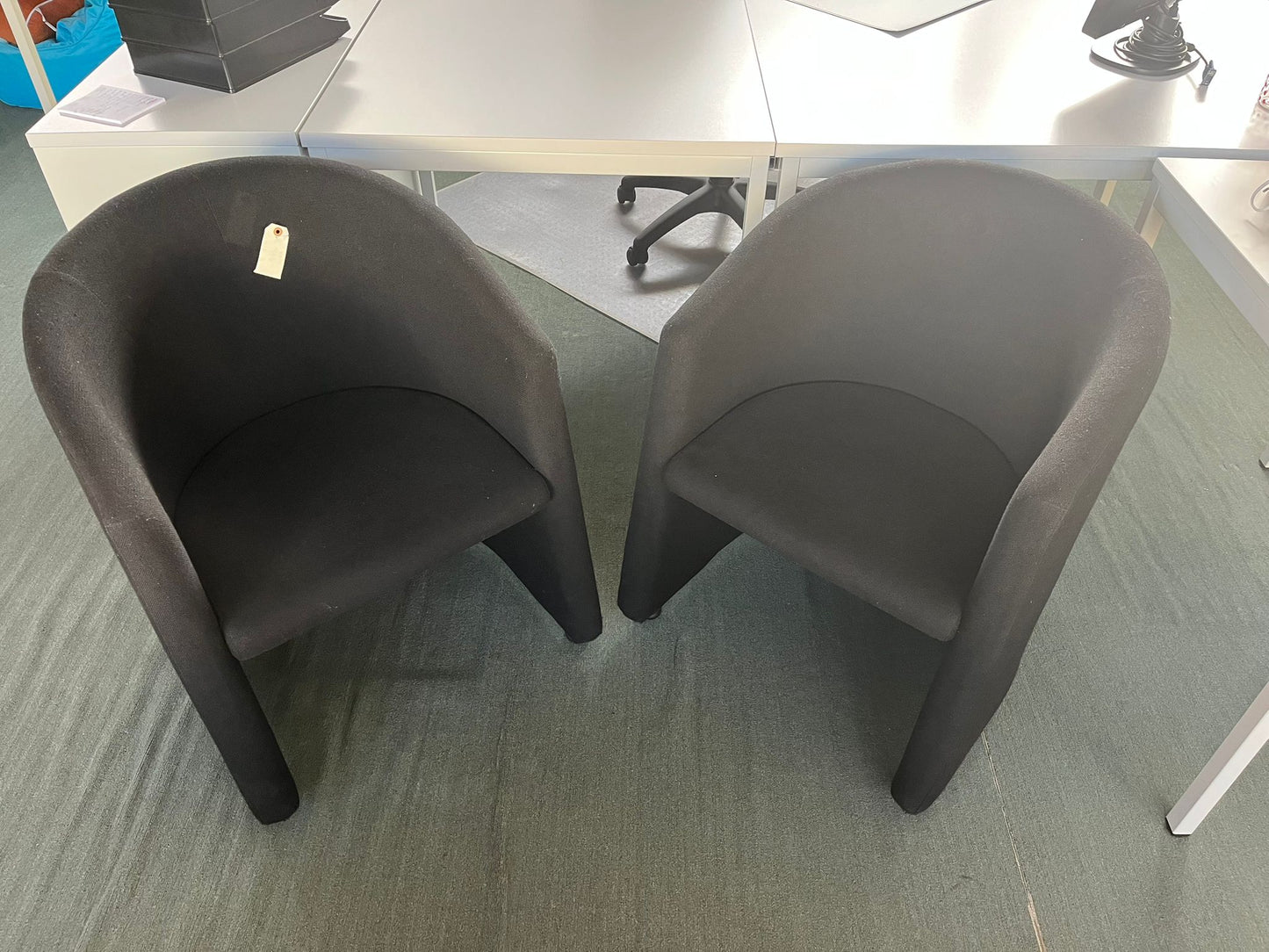 Zwarte designfauteuil