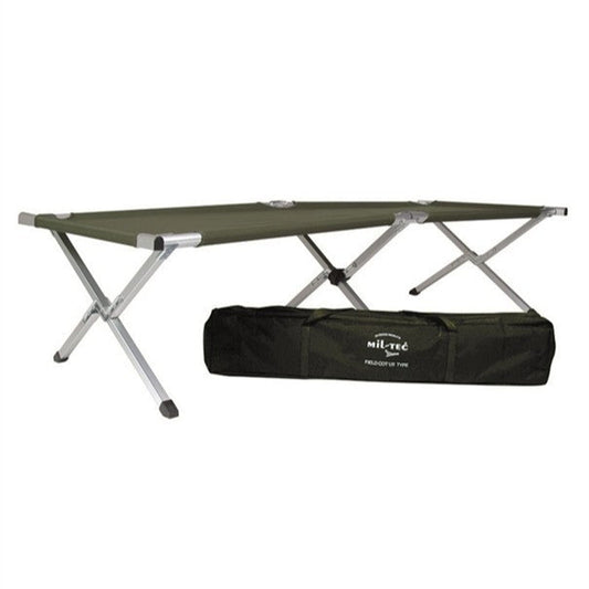 Veldbed met onderstel in aluminium