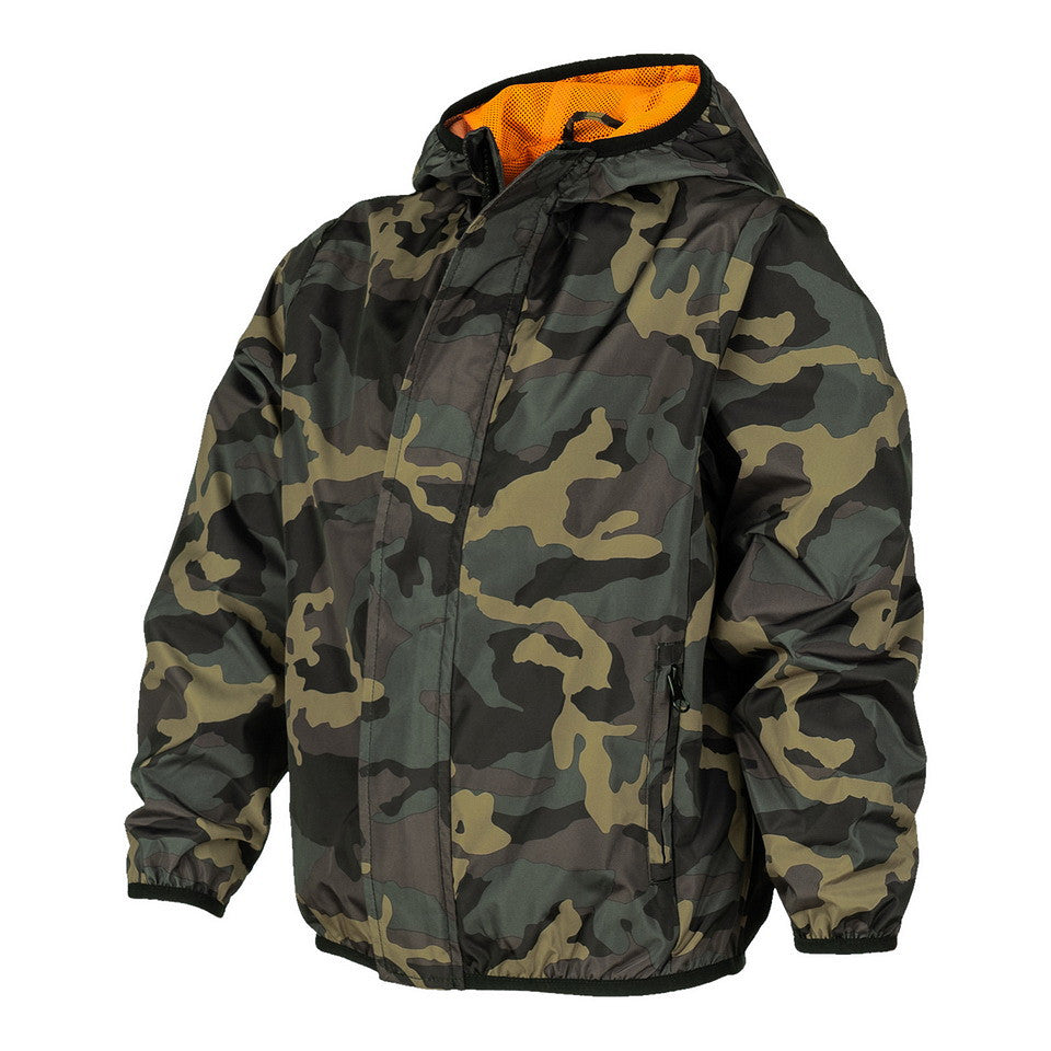 Kinder regenjas camouflage