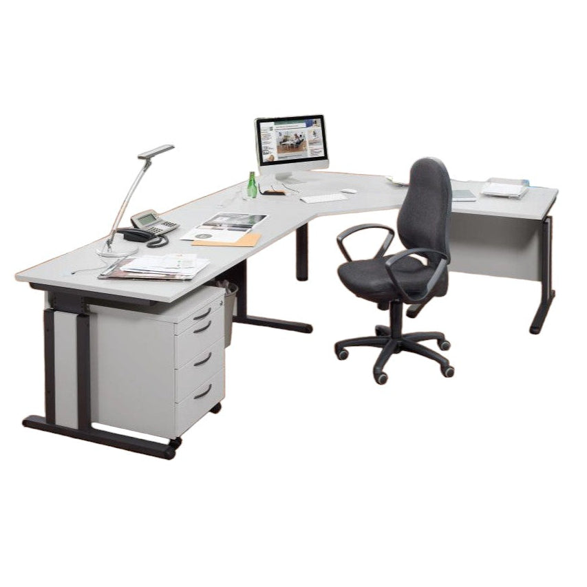 Verbindingselement voor bureau Basic M, vierkant