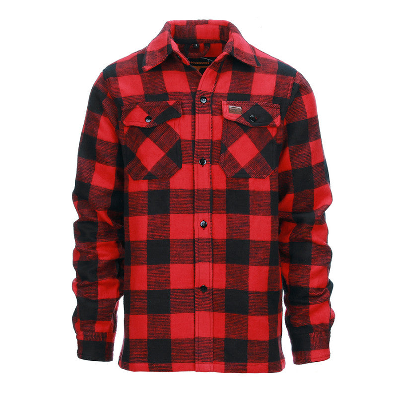 Houthakkershemd zwart/rood