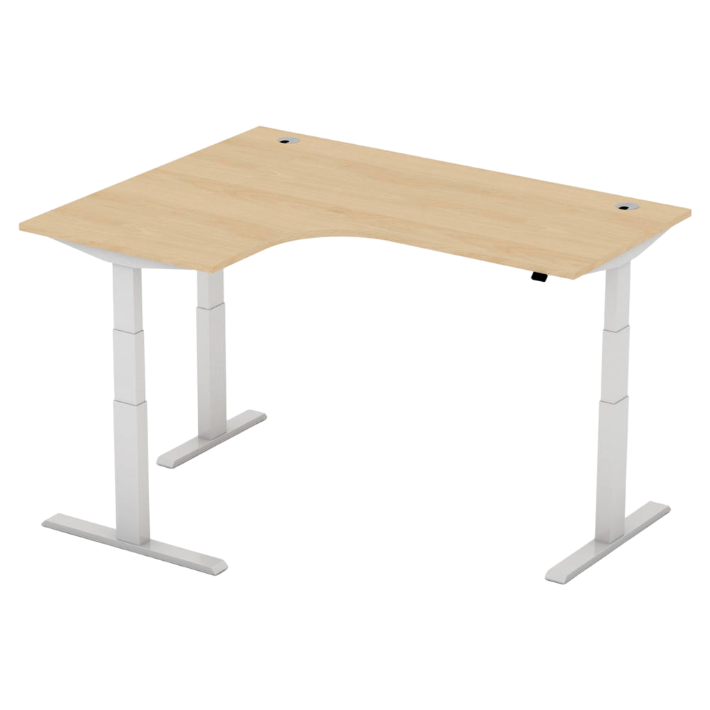 Elektrisch hoogte verstelbare zit-sta hoekbureau linkszijdig COMFORT