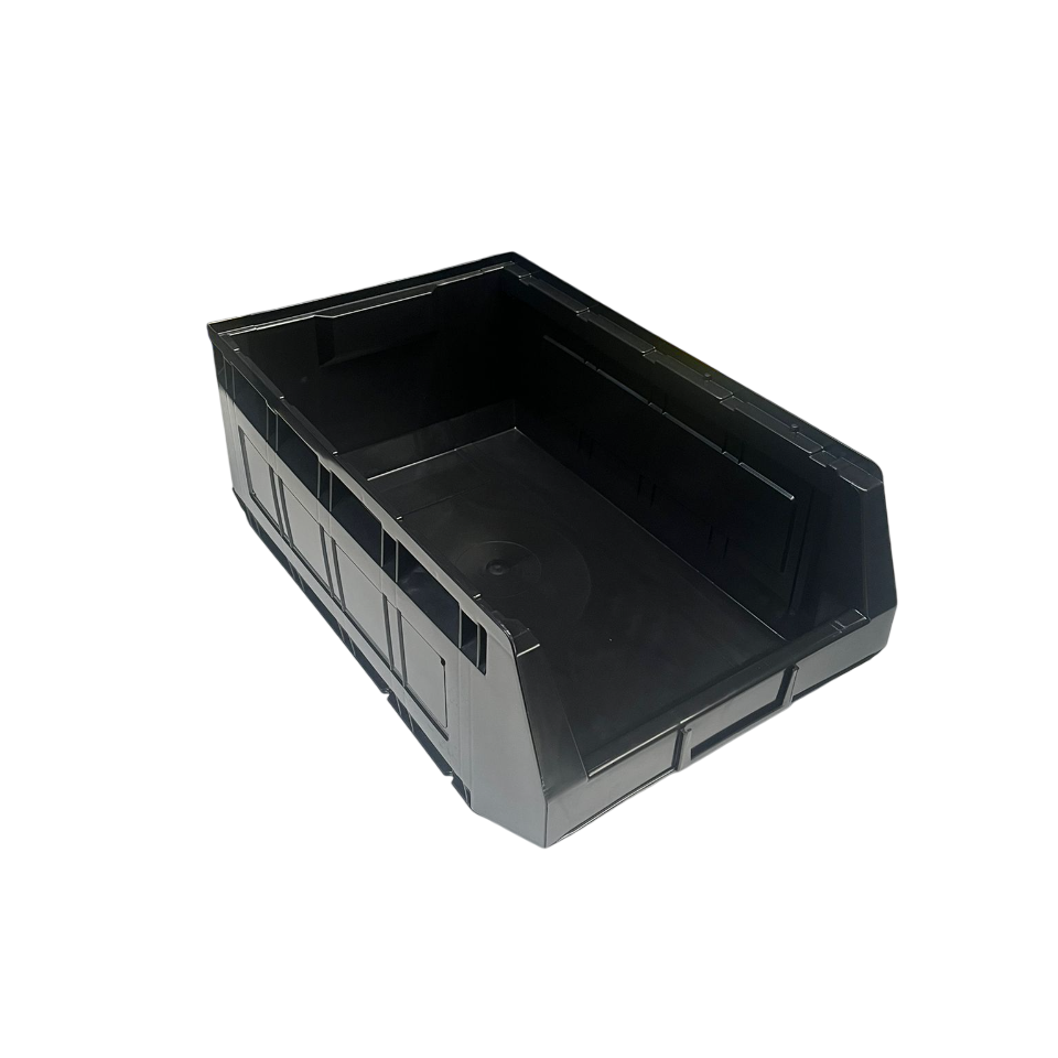 Stapelbak zwart -  gerecycleerd