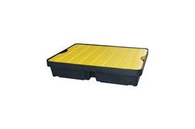 Lekbak met geel rooster, Optie: volume: 40 liter