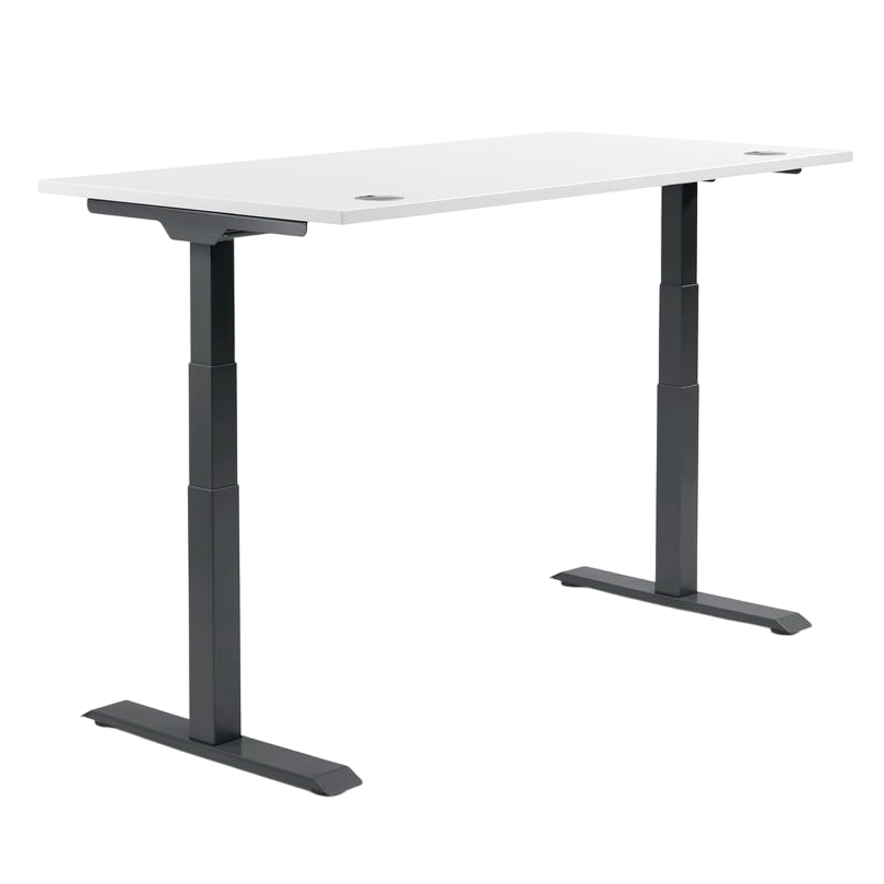 Elektrisch hoogte verstelbare zit-sta bureau FLEX MODUL, met onderstel zwart