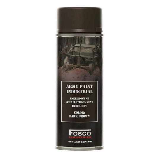 Spuitbus legerverf: DARK BROWN