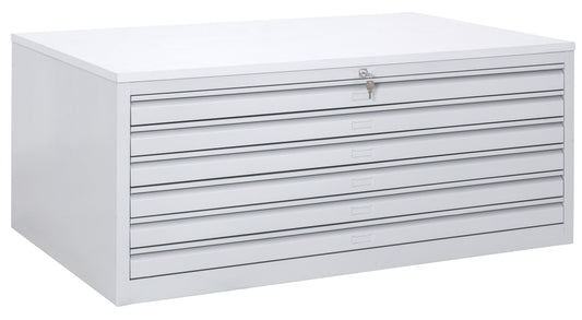 Plannenkast met 5 laden H: 53 cm x Br: 113 cm x D: 83 cm