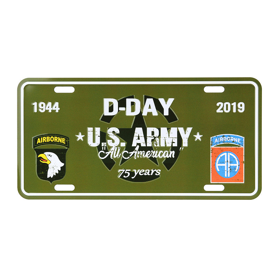 Nummerplaat D-Day U.S. Army