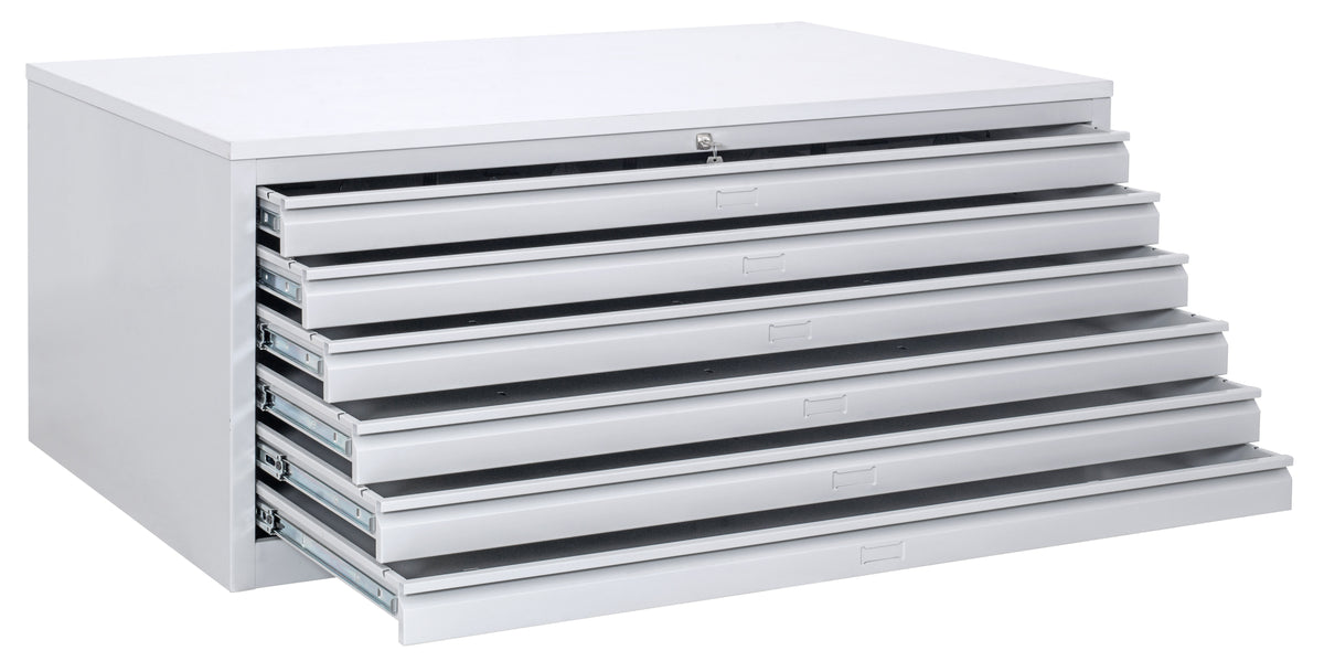 Plannenkast met 5 laden H: 53 cm x Br: 140 cm x D: 95 cm