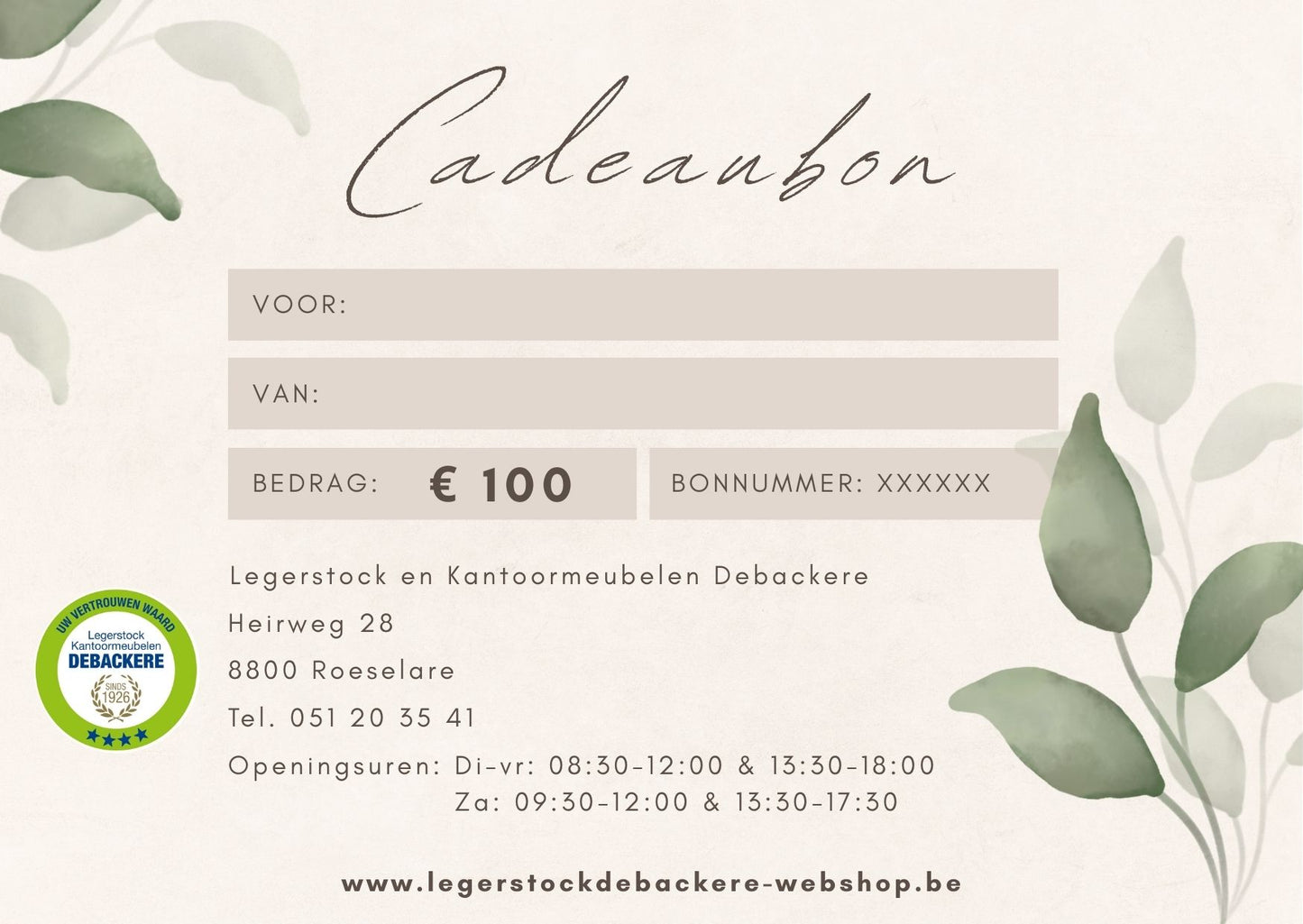 Cadeaubon