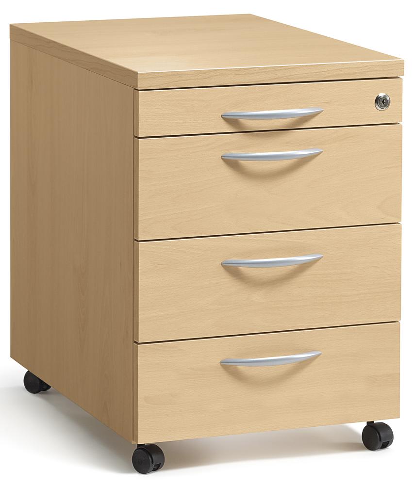 Rijdende ladeblok diepte 60 cm