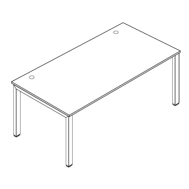 Bureau 4-poot Basic met vaste hoogte