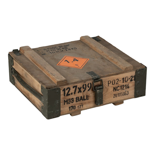 Houten legerkist 40 x 36 x 15 cm