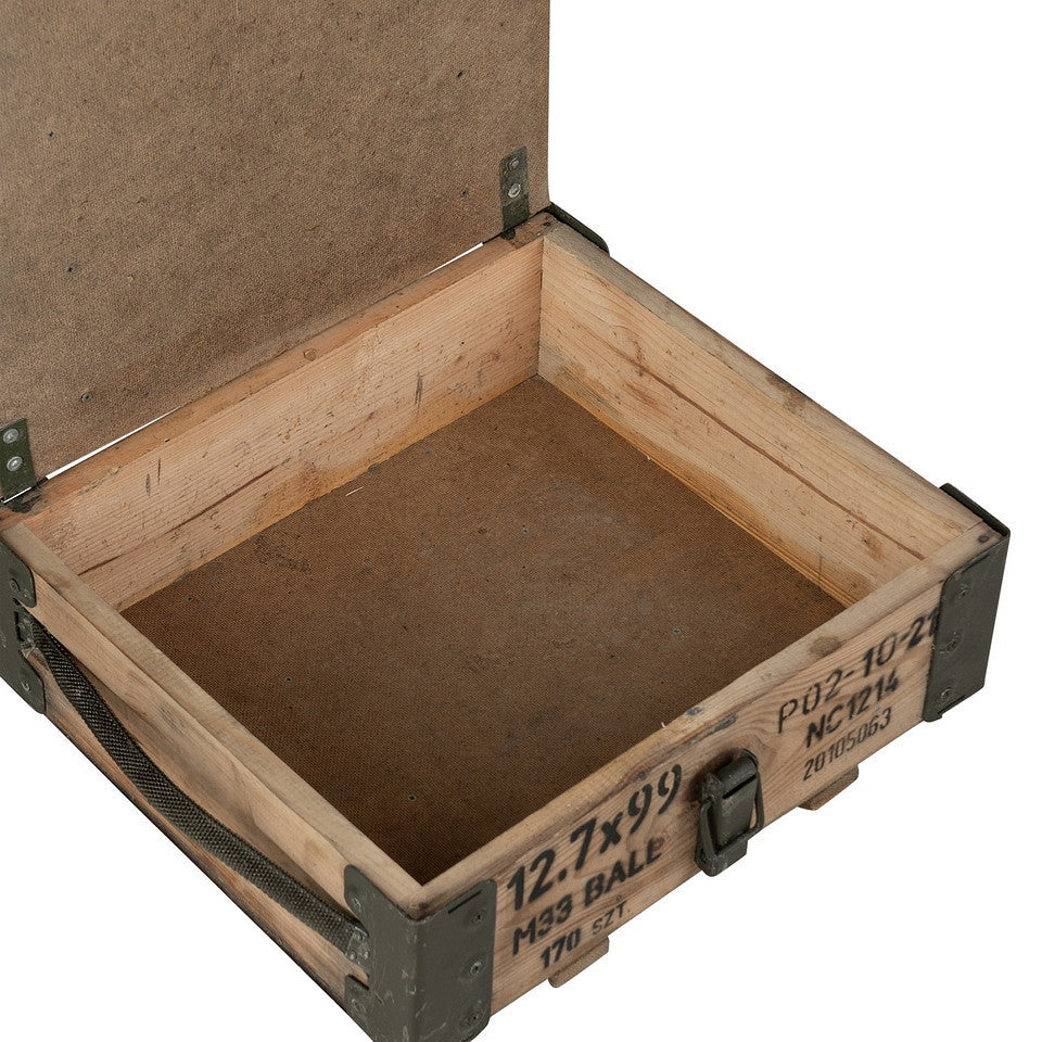 Houten legerkist 40 x 36 x 15 cm