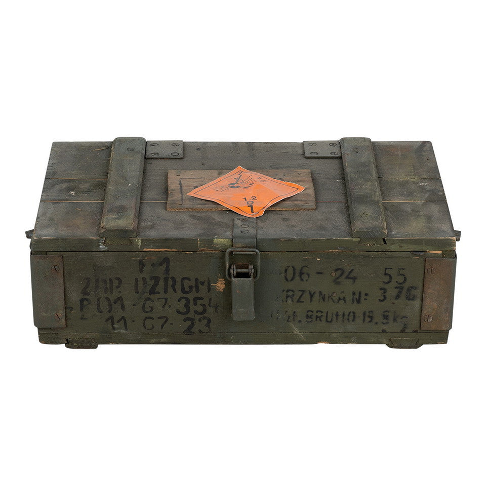 Houten legerkist 48 x 28 x 16 cm